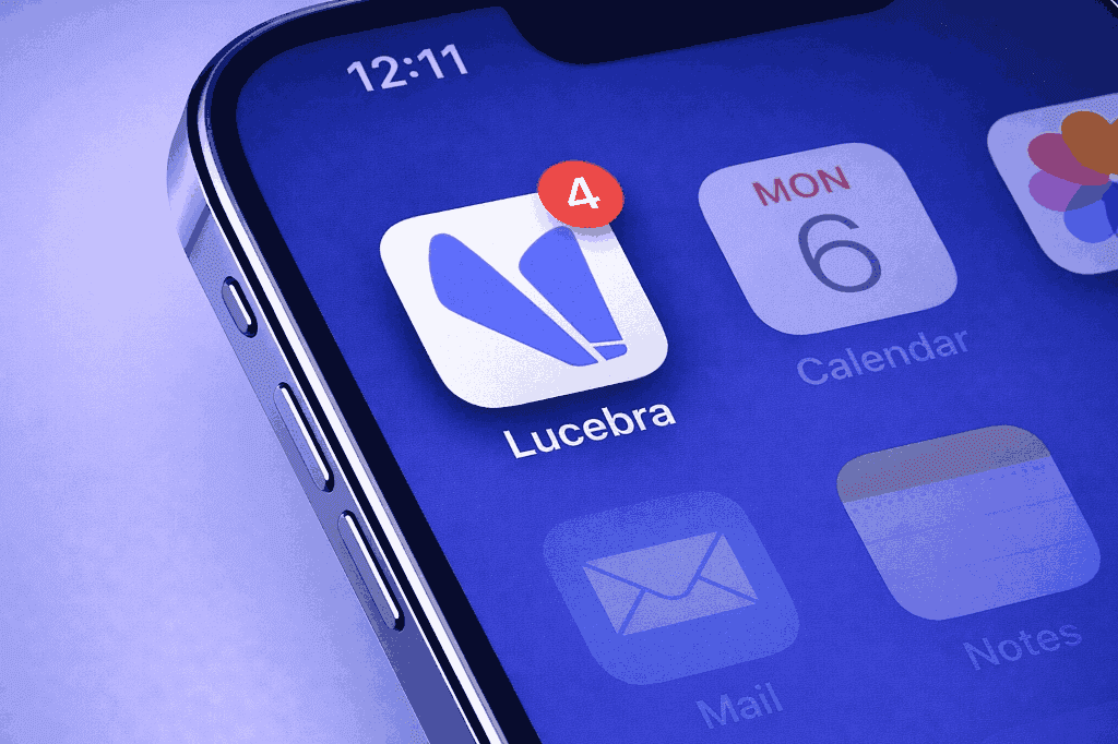 Lucebra App on iPhone