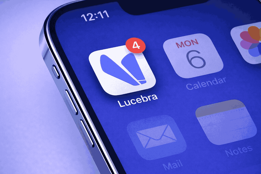 Lucebra App on Mobile